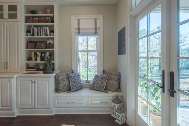 Built-In Cabinetry with Cozy Window Seat and Under-Seat Storage